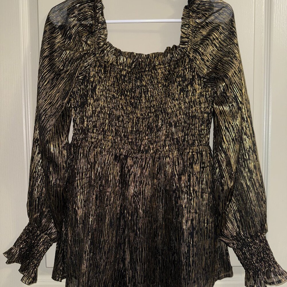 JODIFL Women's Long Sleeve Blouse Top Size M